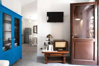 TV o dispositivi per l'intrattenimento presso Casa tipica nel borgo antico