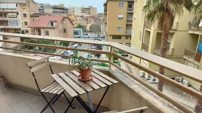 Balcone o terrazza di Apartment with private parking spot in Oristano's city center