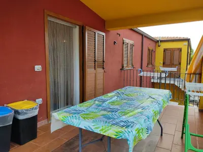 Area soggiorno di Modern Apartment with Pool near Cardedu - 85 sqm