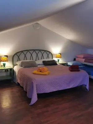 Letto o letti in una camera di Pachisa sul mare