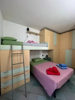 Letto o letti in una camera di Pachisa sul mare