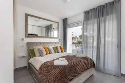 Letto o letti in una camera di Luxury beach front