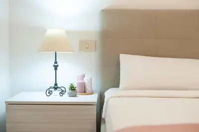 Letto o letti in una camera di [Torregrande]APT.1-Con terrazzo a pochi metri dal mare - Free Wi-Fi