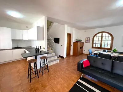 Cucina o angolo cottura di Casale fronte mare - villa with swimming pool in front of the beach
