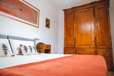Letto o letti in una camera di Casetta Zia Maria