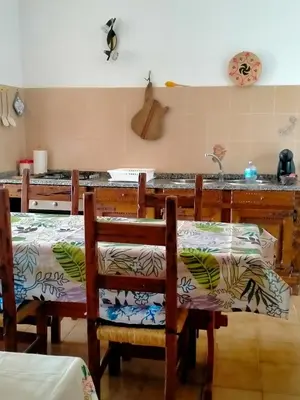 Area soggiorno di Casa vacanze Torre dei corsari vista mare