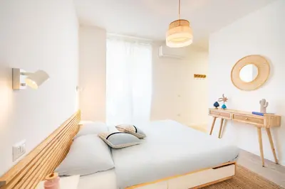 Letto o letti in una camera di Oltremare, Patio, two steps from the sea