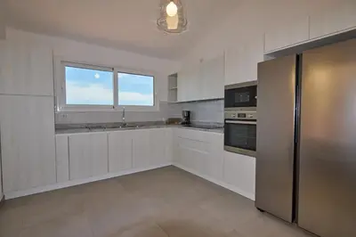 Cucina o angolo cottura di Stunning sea View Villa w/private Pool - 5 Minutes From the Beach!