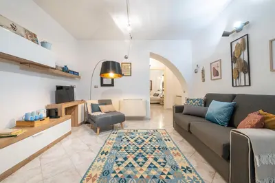 Area soggiorno di Arquer43 - Cagliari Old Town - appartamento 1 camera da letto - 4 persone