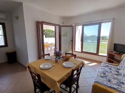 TV o dispositivi per l'intrattenimento presso Piccolo Residence vicino alla spiaggia con bellissima vista mare