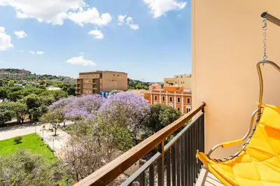 Balcone o terrazza di Casa San Saturnino appartamento 8 posti Cagliari centro