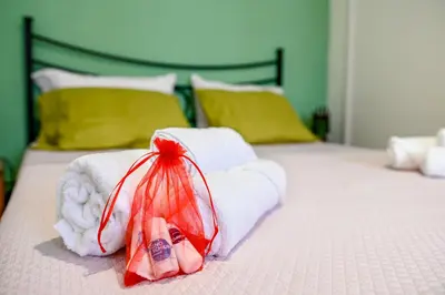 Letto o letti in una camera di Oisum Home