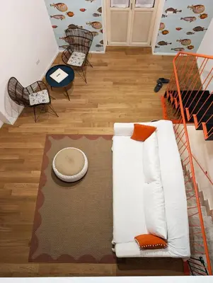Letto o letti in una camera di AltaMarea - Luce, spazi ampi e comfort al centro del paese