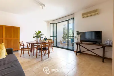 TV o dispositivi per l'intrattenimento presso La Sella Apartment