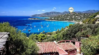 Paesaggio naturale nelle vicinanze della villa