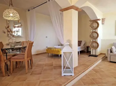 Area soggiorno di Endless Sea Views at Villa delle Stelle