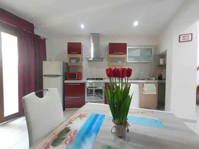 Cucina o angolo cottura di Stylish Loft Trivano Cagliari 2 beds/2 bath