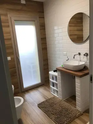Bagno di Attico con terrazza a Cagliari.