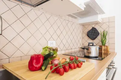 Cucina o angolo cottura di Casa Vivi ad Arbatax