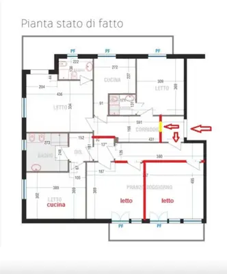Planimetria di Seven House Poetto