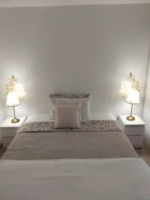 Letto o letti in una camera di Villa Sofia