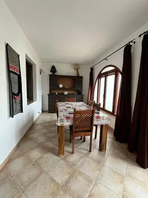 Area soggiorno di Angelica's beachside apartment