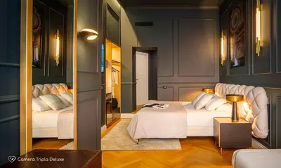 Letto o letti in una camera di Albergo Diffuso Birkin Castello