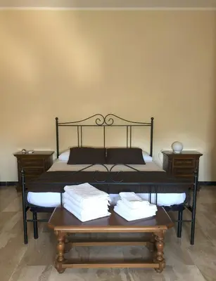 Letto o letti in una camera di Casa Piddiu