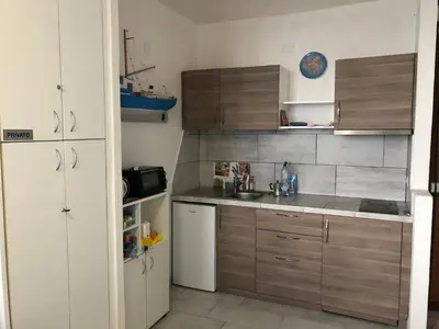Cucina o angolo cottura di orizzonte mare