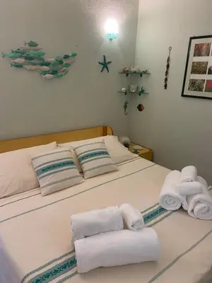 Letto o letti in una camera di Villetta belvedere