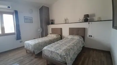Letto o letti in una camera di La casa di Rubin