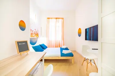 Area soggiorno di Sunscape Rooms Cagliari City Center