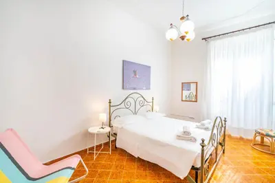 Letto o letti in una camera di Al Bastione