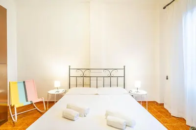 Letto o letti in una camera di Al Bastione