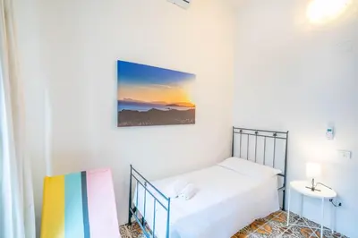Letto o letti in una camera di Al Bastione