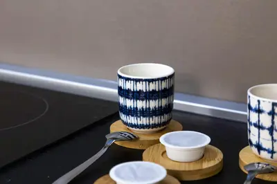 Set per la preparazione di tè e caffè presso Casa Vacanze nel Cuore di Cagliari