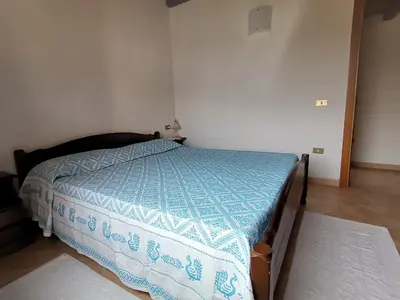 Letto o letti in una camera di Villetta a 500metri dal mare con bellissima vista