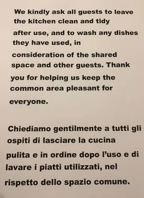 Planimetria di Piccola Flo rooms