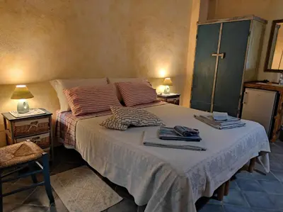 Letto o letti in una camera di Bbsupottai