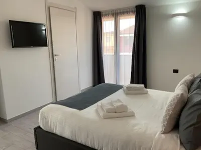 Letto o letti in una camera di Climy