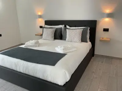 Letto o letti in una camera di Climy
