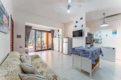 Cucina o angolo cottura di Casa Mimose, 200m to beach SouthSardiniaHolidays