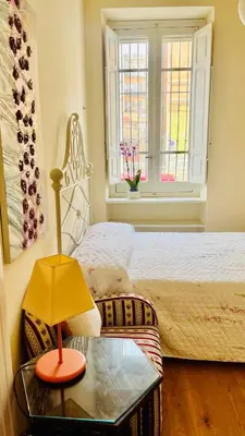 Letto o letti in una camera di Lily CA