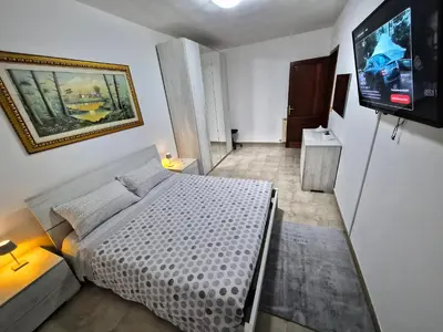 Letto o letti in una camera di House Riky