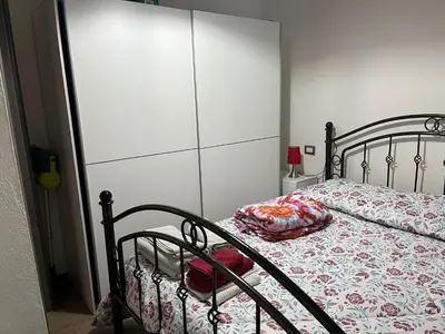 Letto o letti in una camera di Pommy House