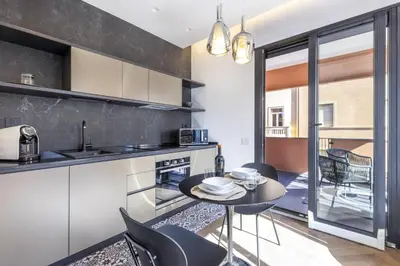 Cucina o angolo cottura di Vittoria's Luxury Apartment Cagliari