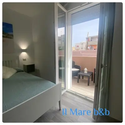 Letto o letti in una camera di Il mare b&b