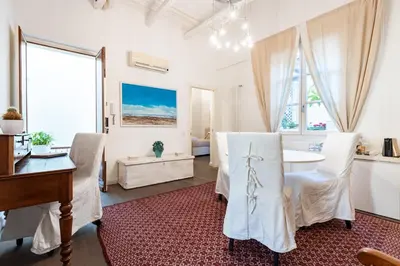 Letto o letti in una camera di Efamoresca