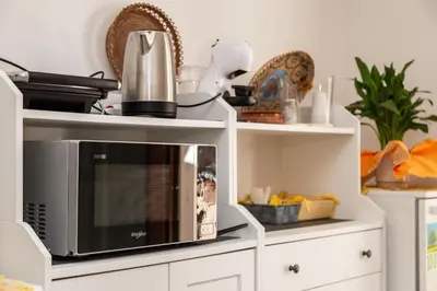 Cucina o angolo cottura di Charming Bari Sardo