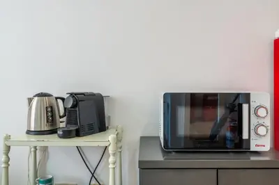 Cucina o angolo cottura di Appartamento Cagliari centro con vista sul porto
